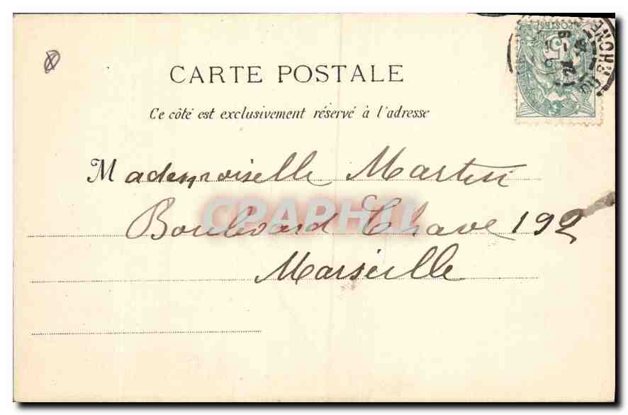 CPA Aix Grande Fontaine  — Rückseite