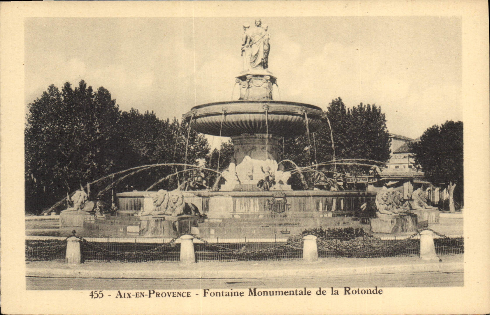 Aix-en-Provence — Monumentalfontein der Rotonde — Edition La Cigogne, Marseille