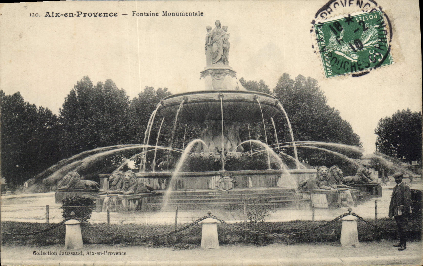 Aix-en-Provence — Monumental Fountain — Collection Jaussaud