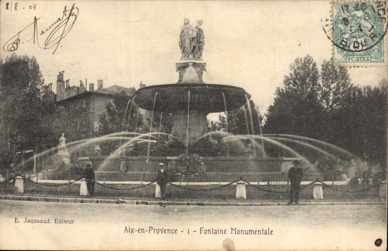 Aix-en-Provence — Fontaine Monumentale — E. Jaussaud, Editeur