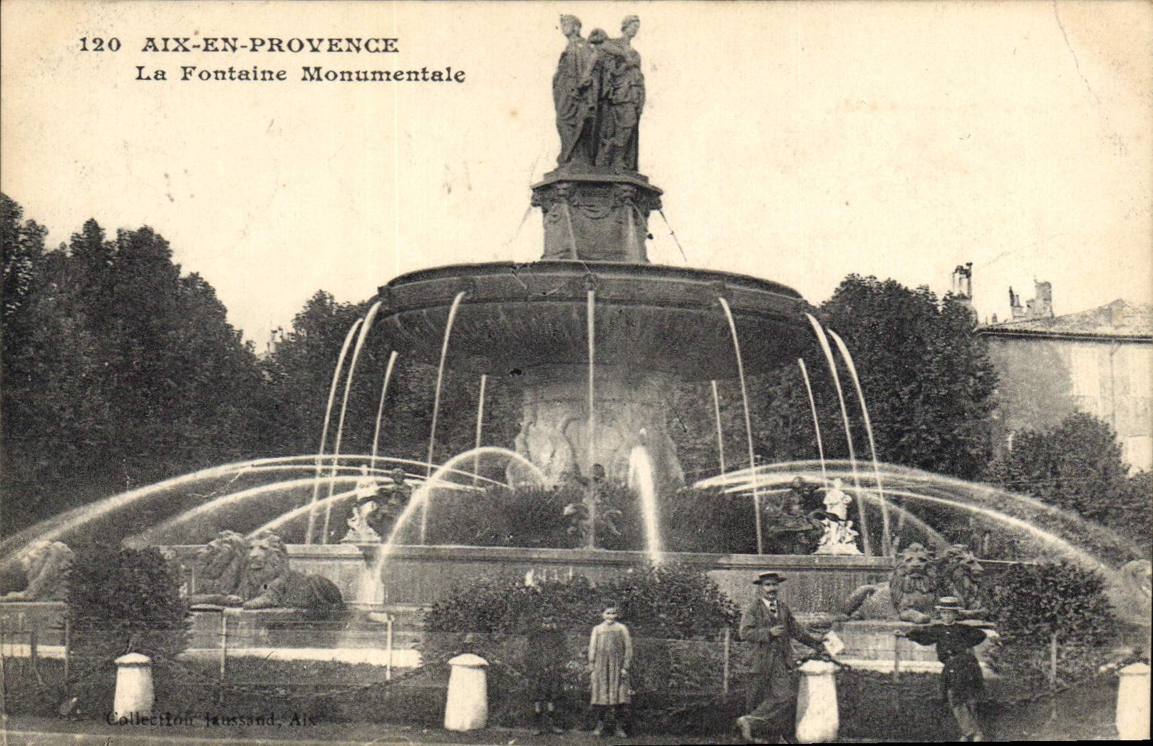 Aix-en-Provence — La Fontaine Monumentale — Collection Laussand, Aix, n°120