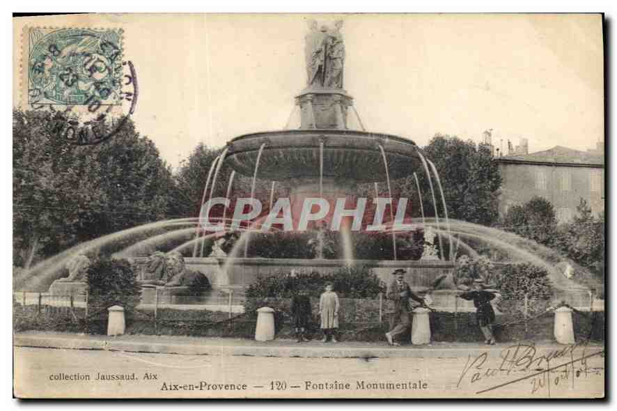 Aix-en-Provence — Fontaine Monumentale — collection Jaussaud, n°120