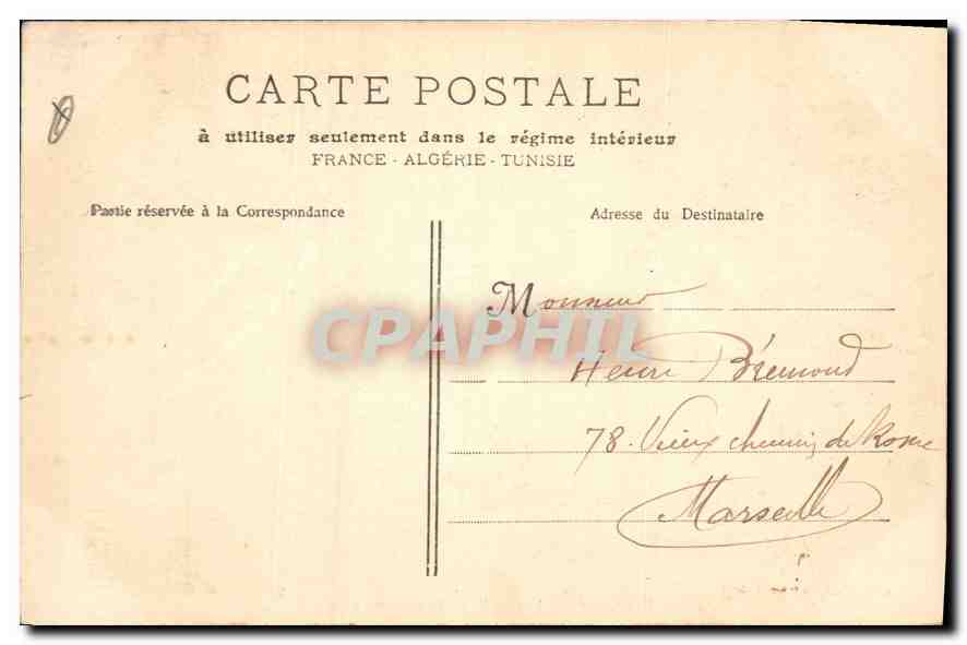 Aix-en-Provence — Fontaine Monumentale — collection Jaussaud, n°120 — Verso