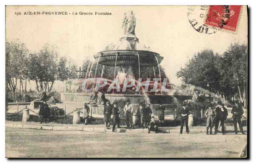 Aix-en-Provence - La Grande Fontaine — éditeur 'B. du R.'
