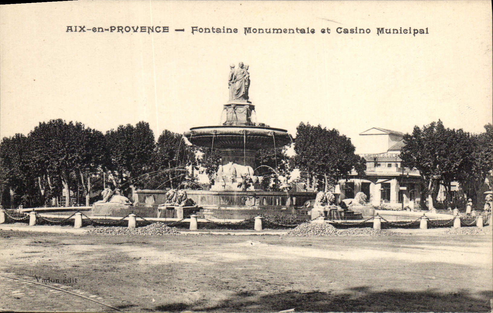 Aix-en-Provence — Fontaine Monumentale et Casino Municipal — Vadon édit