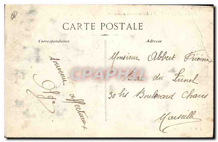 AIX-en-PROVENCE - Die Grande Fontaine — unbekannter Verlag, Seriennummer nicht sichtbar — Rückseite