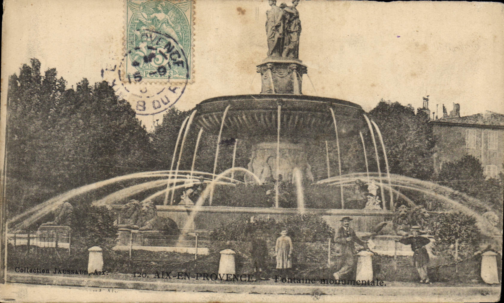 Aix-en-Provence — Fontaine monumentale — Collection Jaussaud, n°120