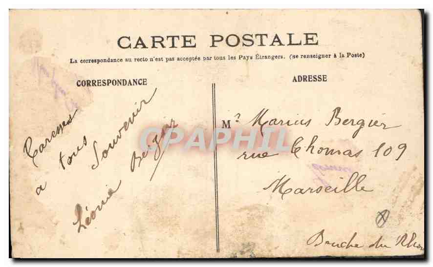 Aix-en-Provence — Fontaine monumentale — Collection Jaussaud, n°120 — Verso