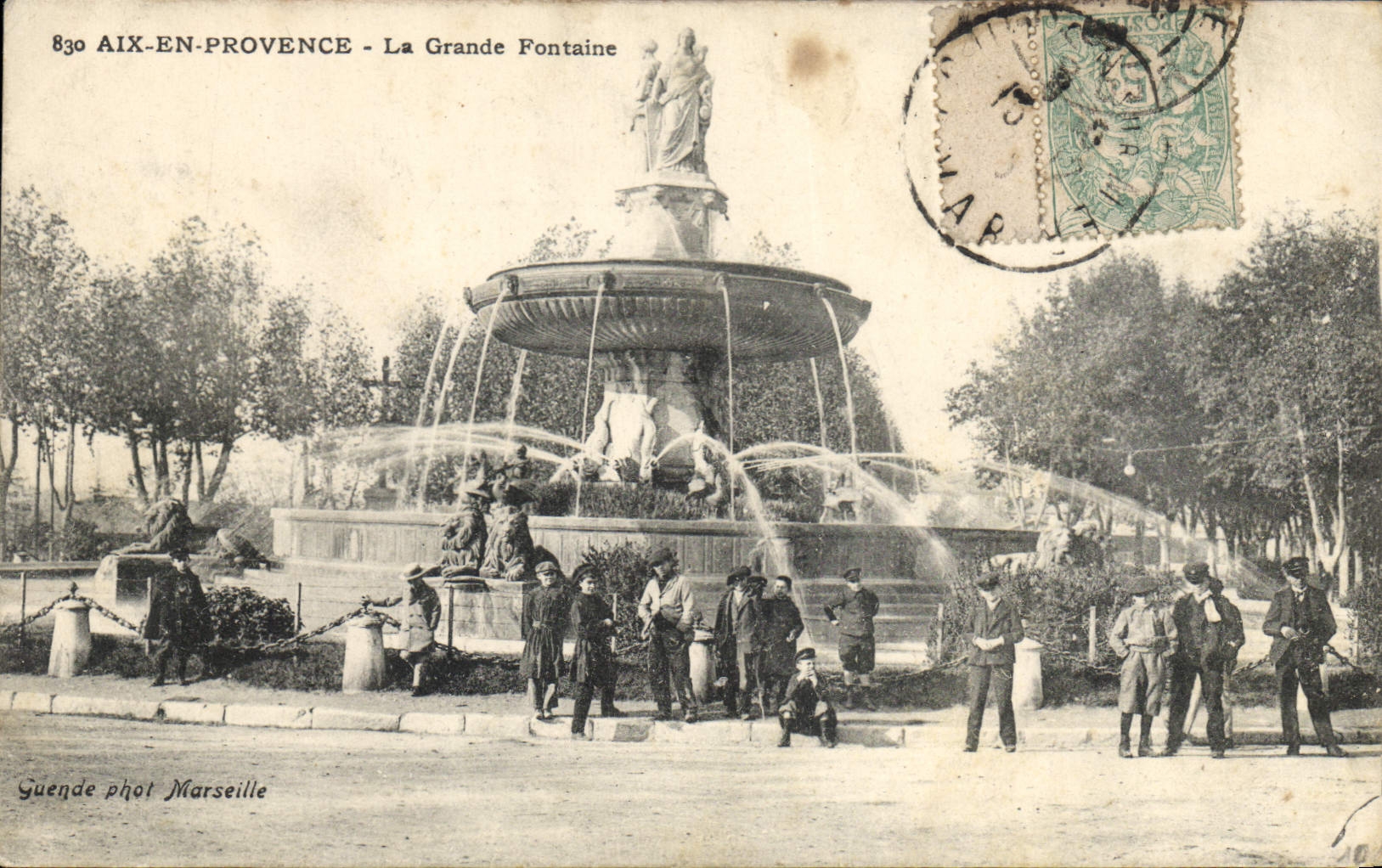 Aix-en-Provence - La Grande Fontaine — Guende phot Marseille, n°830