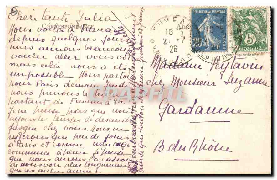 Aix-en-Provence — Die Große Fontaine — LL — Rückseite