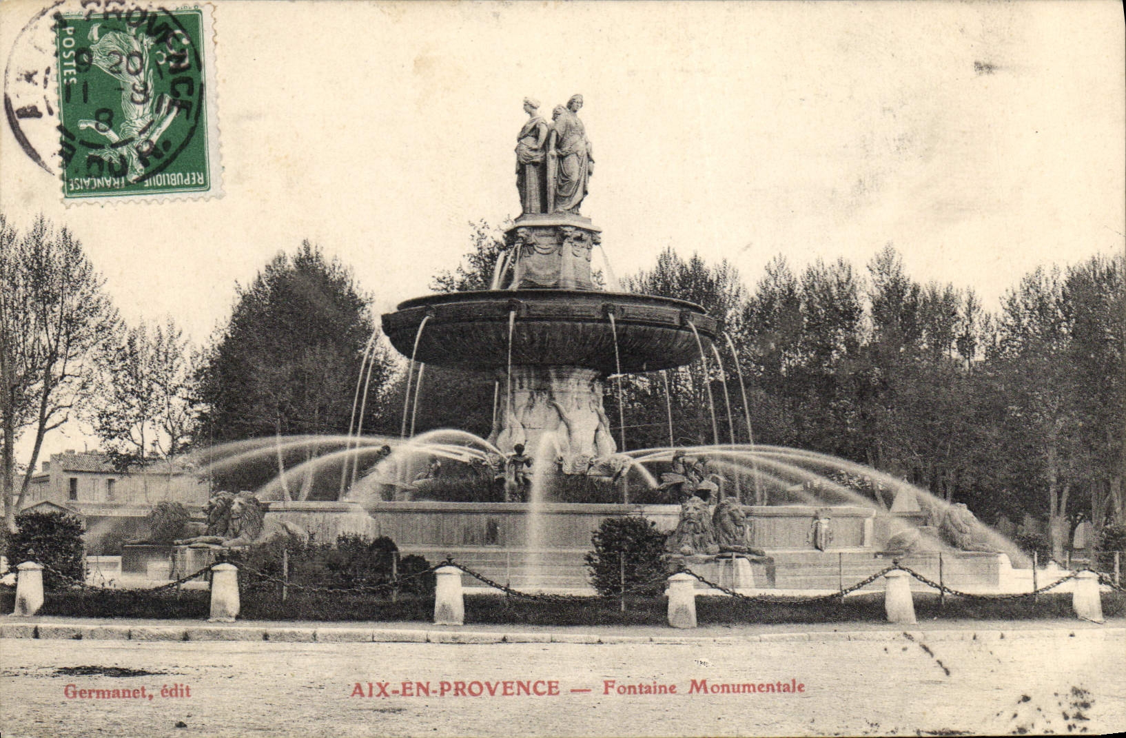 AIX-EN-PROVENCE — Monumentale Fontäne — Germanet, Verlag
