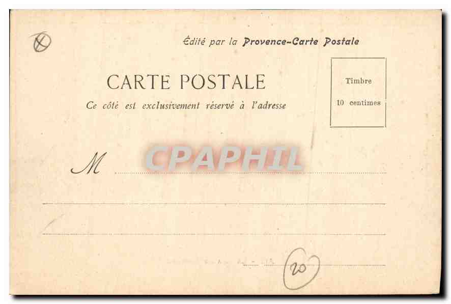Aix - Die Große Fontäne — Verlag Provence-Carte Postale — Rückseite