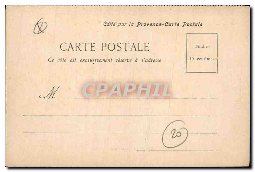 Aix - La Grande Fontaine — édité par la Provence-Carte Postale — Verso