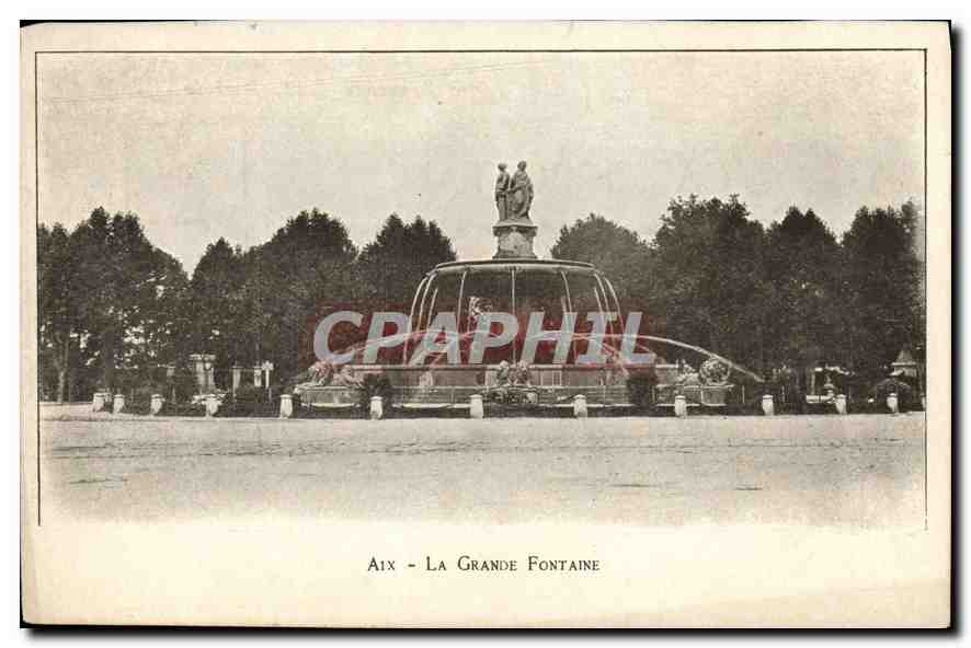 Aix - La Grande Fontaine — édité par la Provence-Carte Postale