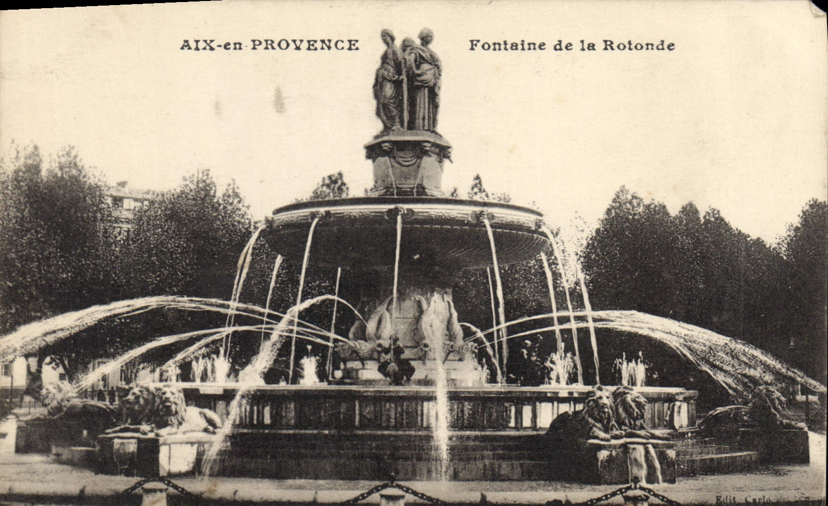 Aix-en-Provence — Fontaine de la Rotonde — Edit Carlo