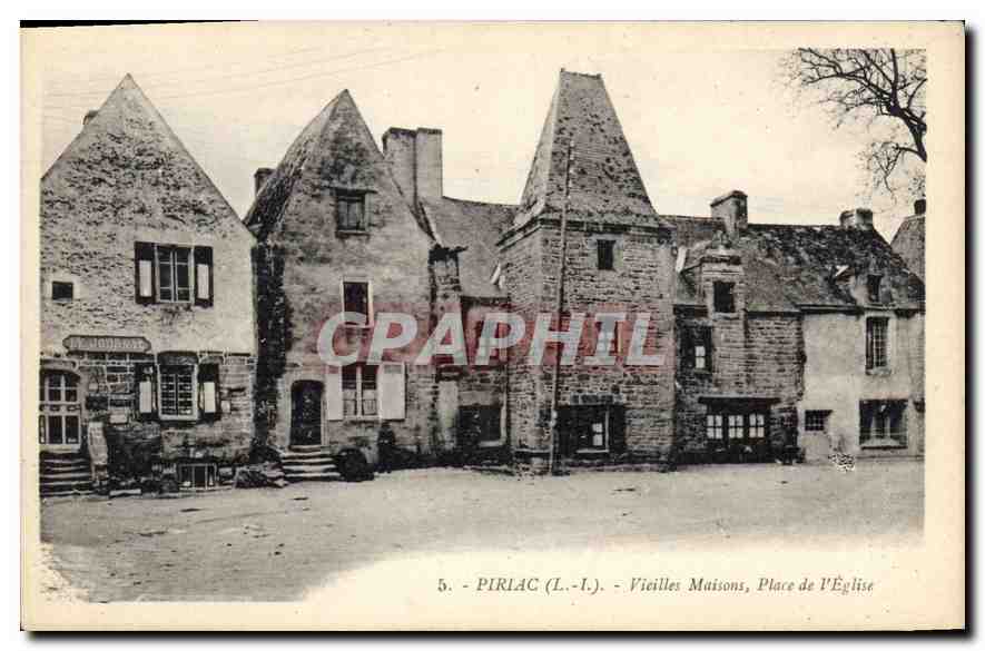 CPA Piriac L I Vieilles Maisons Place de l'Eglise 