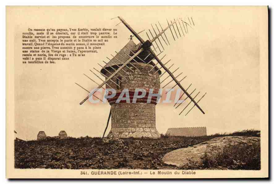 CPA Guerande Loire inf Le Moulin du Diable 