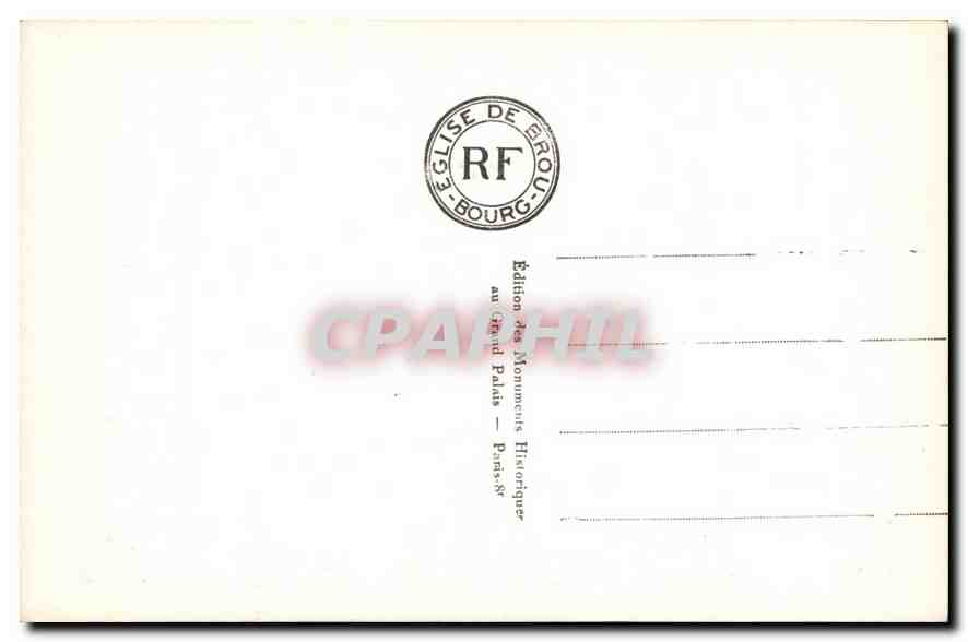 CPA Eglise de Brou Tombeau de Marguerite de Bourbon Pleurants et Angelots  — Rückseite