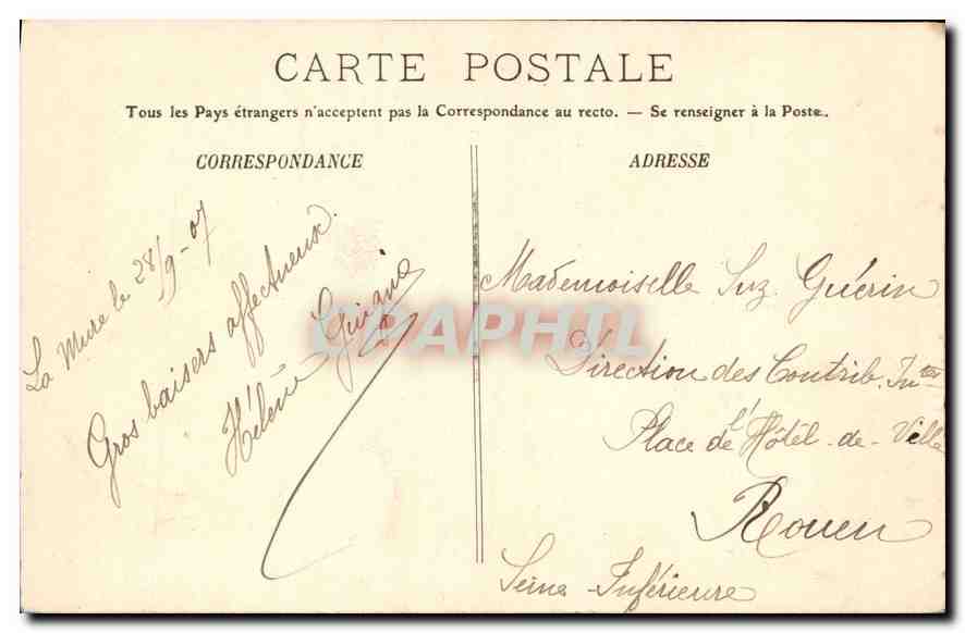 CPA Le Dauphine Vallee du Gresivaudan Les Gorges de Tencin Le Bout du Monde  — Rückseite