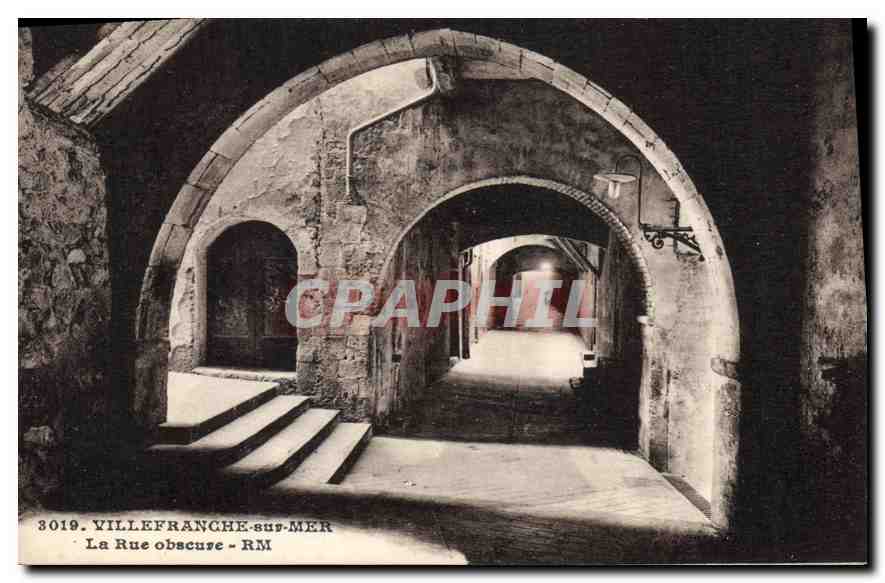CPA Villefranche sur Mer La Rue obscure 