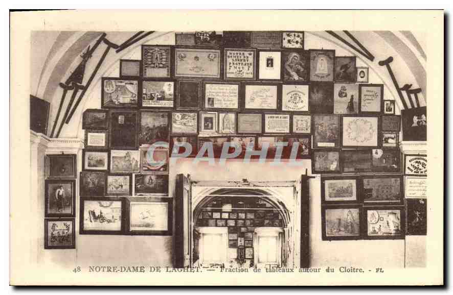 Notre-Dame de Laghet — Fraction de tableaux autour du Cloître — Éd. F.L. n°48