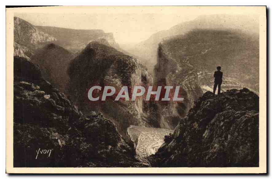 CPA La Douce France Paysages et Pierres de Provence Le Point Sublime des Gorges du Verdon 