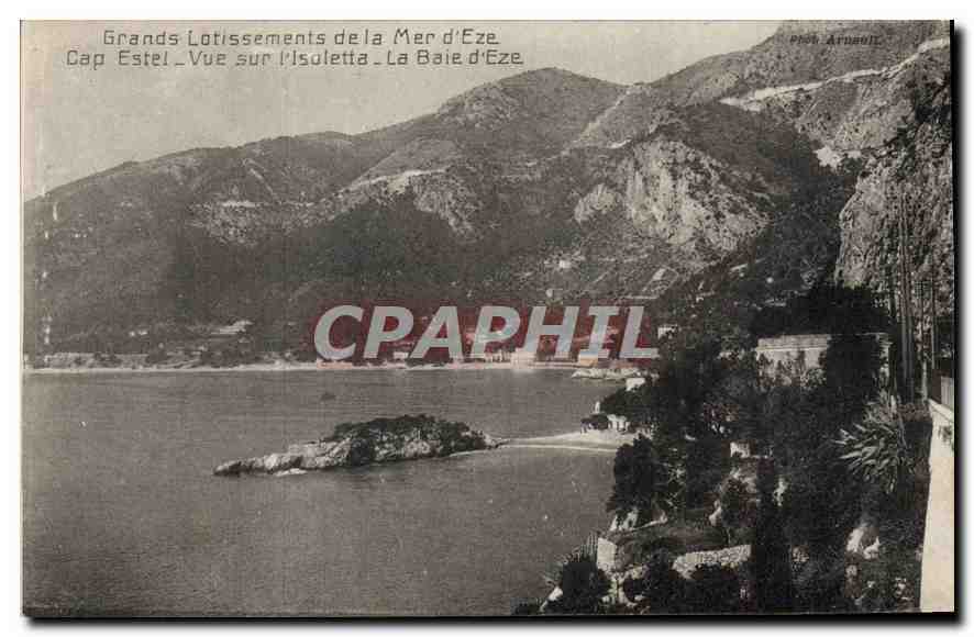 CPA Grands Latissements de la Mer d'Eze Cap Estel Vue sur l'Isoletta La Baie d'Eze 