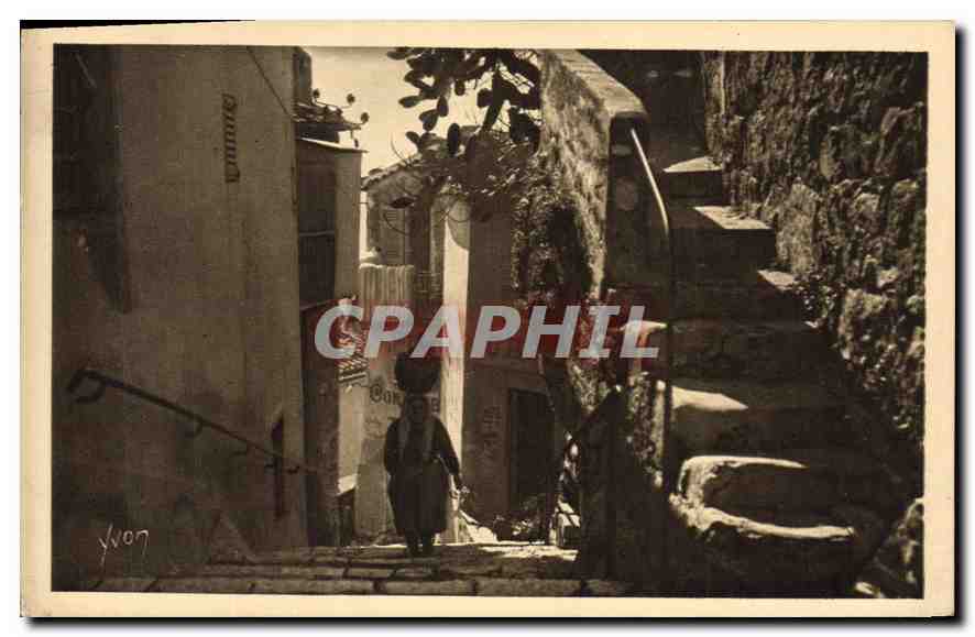 Eze (A.M.) — Une Vieille Rue du Village — Édition d'Art YVON, 14 Rue de Bretagno