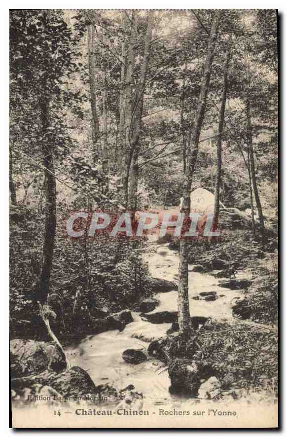Château-Chinon — Rochers sur l'Yonne — Édition Bazin du Morvan, n°14
