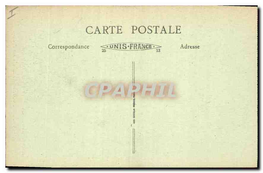 Château-Chinon — Rochers sur l'Yonne — Édition Bazin du Morvan, n°14 — Verso
