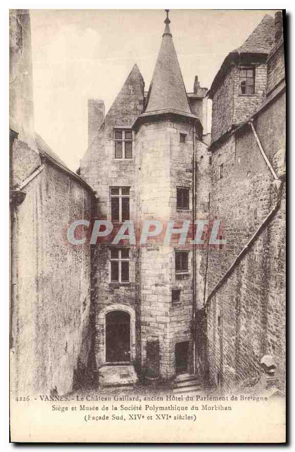 CPA Vannes Le Chateau Gaillard ancien Hotel du Parlement de Bretagne 