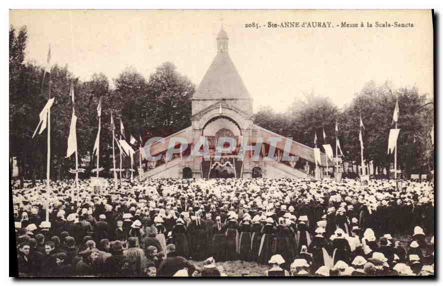 CPA Ste Anne d'Auray Musse a la Scala Sancta 