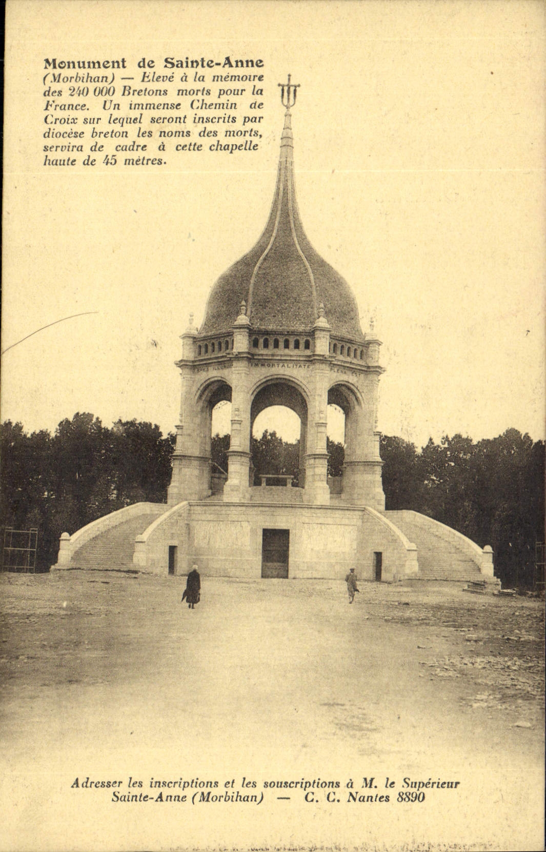 Monument de Sainte-Anne — Morbihan — G. C. Nantes 8890