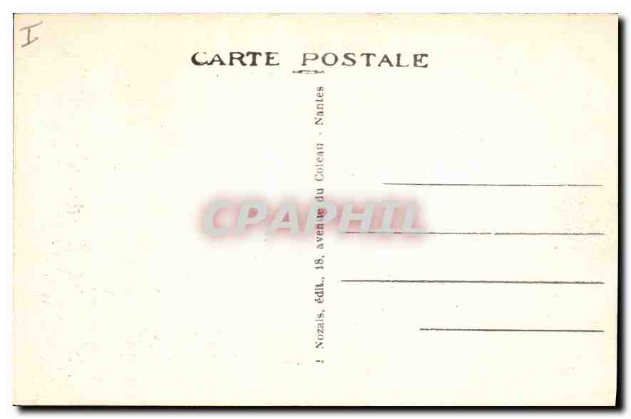 CPA Entre Sainte Anne d'Auray Morbihan Le Champ des Martyrs  — Verso