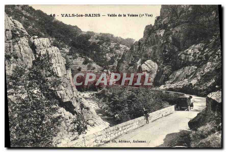 Vals-les-Bains — Vallée de la Volane (2e Vue) — C. Artige fils, éditeur, Aubenas
