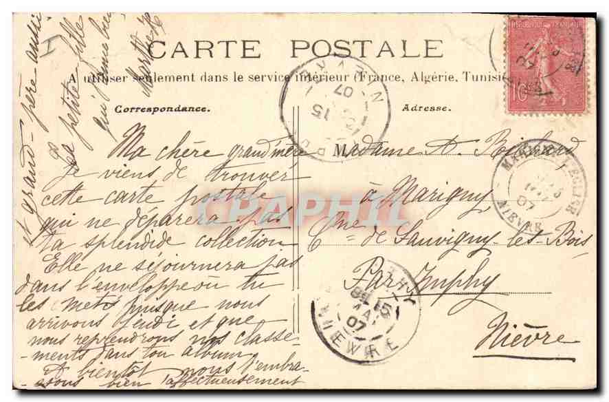 CPA Le Morvard Pittoresque Saint Honore Le Desert  — Rückseite