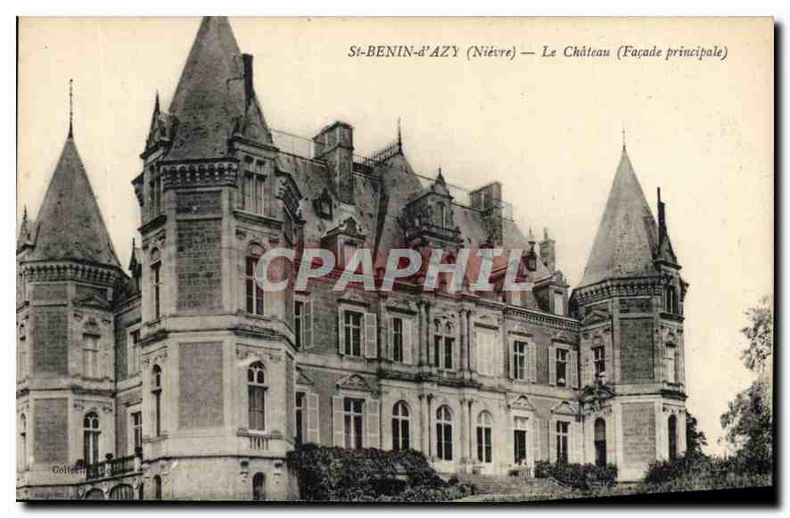 CPA St Benin d'Azy Nievre Le Chateau Facade principale 