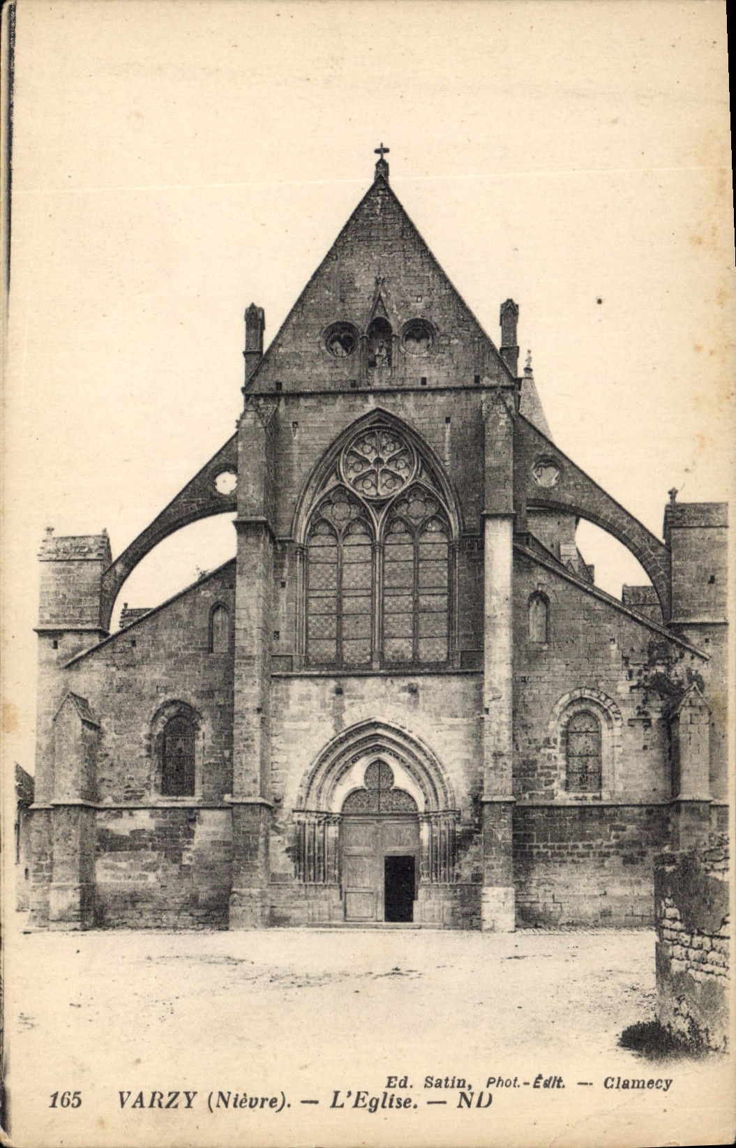 Varzy (Nièvre) — L'Église — Ed. Satin, Phot.-Édit. Clamecy, n°165