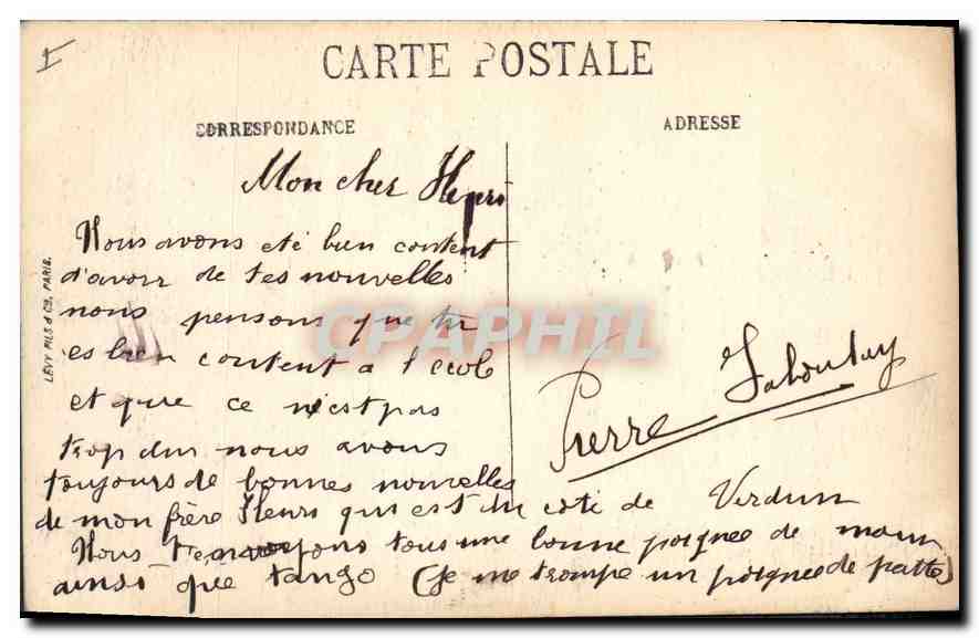 CPA Saint Chamond Une Ruine du Chateau de Montdragon  — Back
