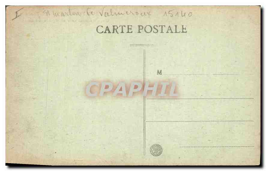 CPA Le Cantal Pittoresque Fontagne Chapelle creusee dans un superbe monolithe  — Rückseite