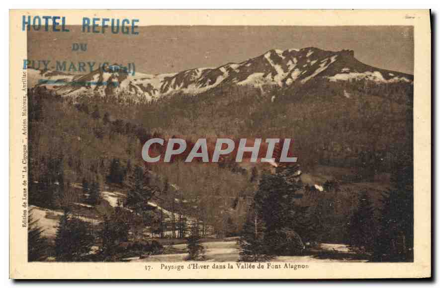 CPA Paysage d'Hiver dans la Vallee de Font Alegnon 