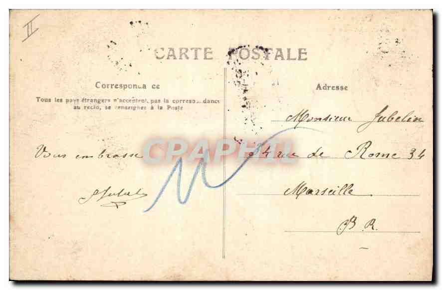 CPA l'Auvergne Aurillac Le Jardin Public  — Rückseite
