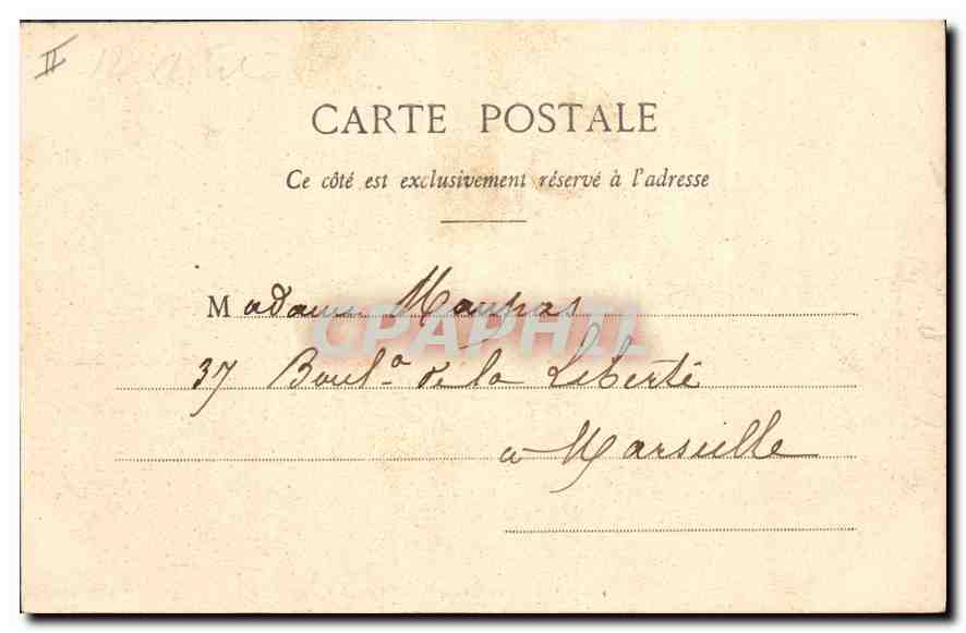 CPA Le Cantal Illuste Ruines Chateau d'Apchon  — Verso