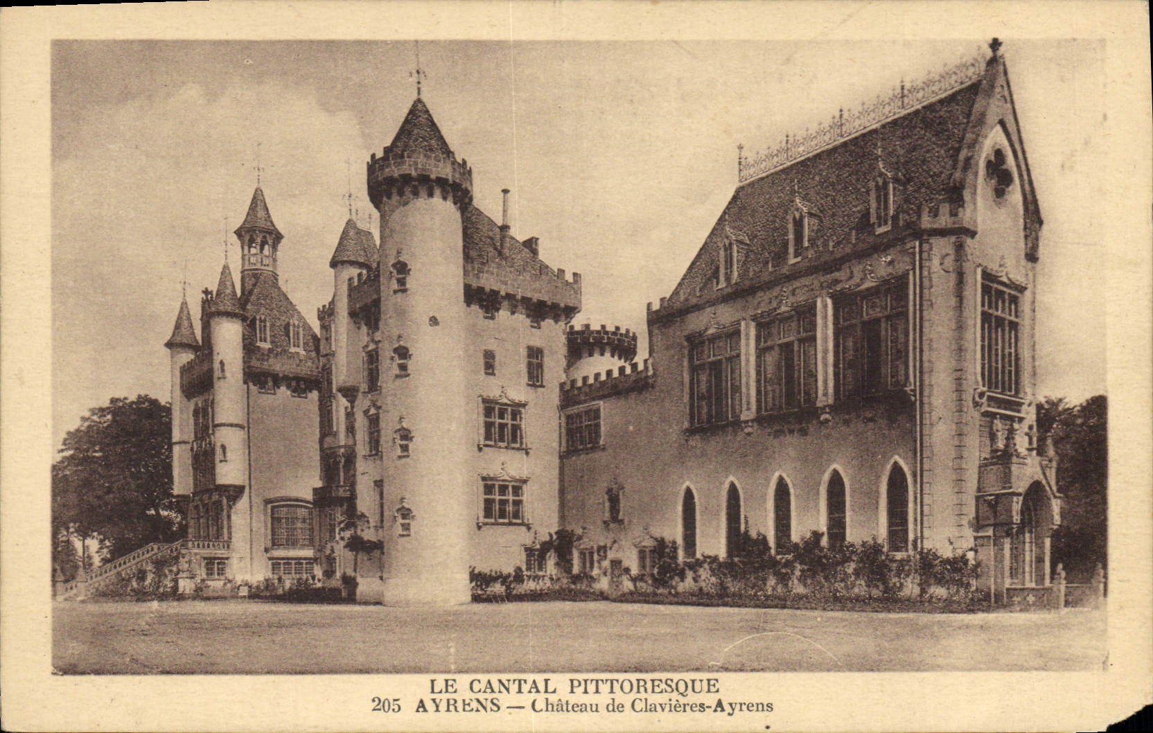 CPA Le Cantal Pittoresque Ayrens Chateau de Clavieres Ayrens 