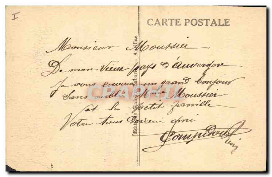 CPA Le Cantal Pittoresque Ayrens Chateau de Clavieres Ayrens  — Rückseite