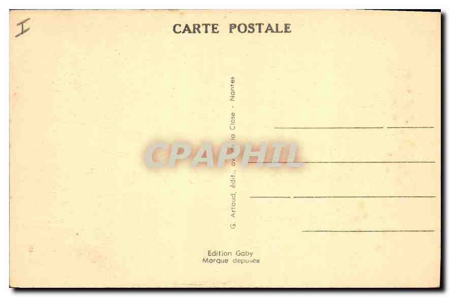 CPA Environs de Saint Flour Cantal Le Chateau d'Alleuze  — Verso