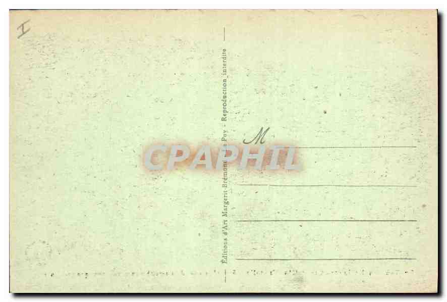 CPA Le Cantal Illustre Le Chateau d'Alleuze et la Petite Chapelle Site admirable  — Back