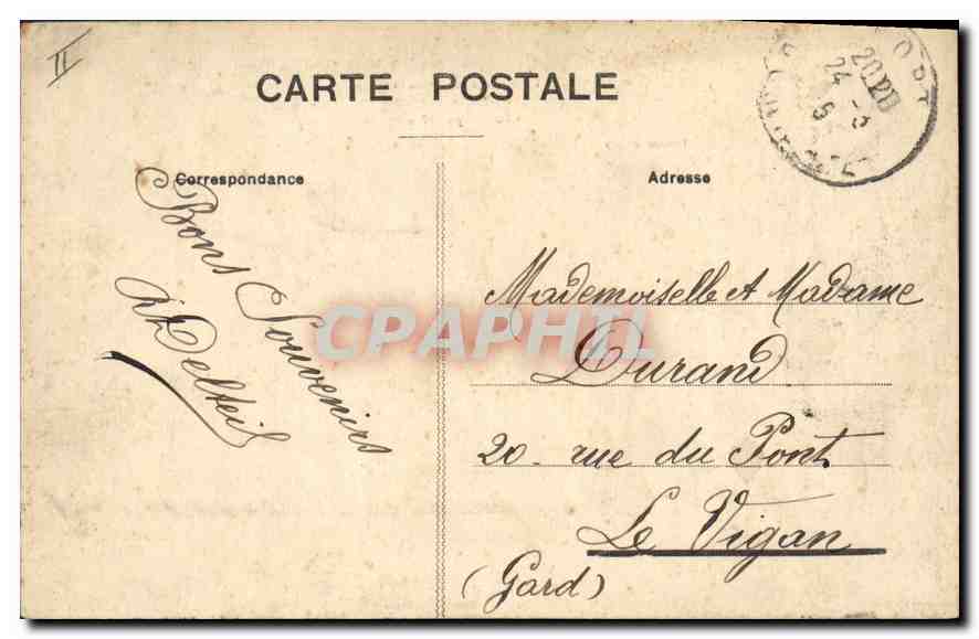 CPA l'Auvergne Cantal Vallee de Mandailles Le Puy Mary vu de la Route avant l'arruvee a Benech  — Back