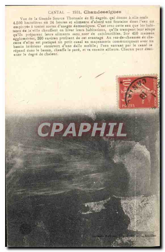 CPA Cantal Chaudesaigues 