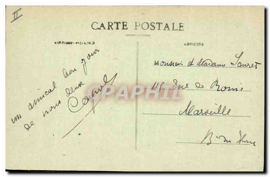 CPA Cantal Chaudesaigues  — Back